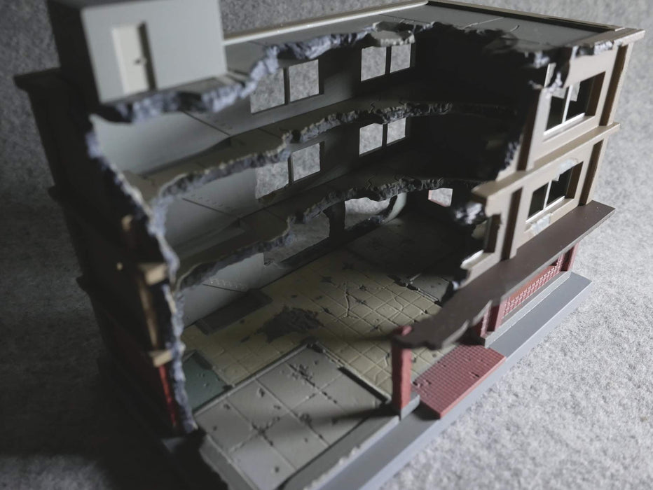 TOMYTEC Dcm03 Diocolle Combat Destroyed Building B Kit échelle 1/144