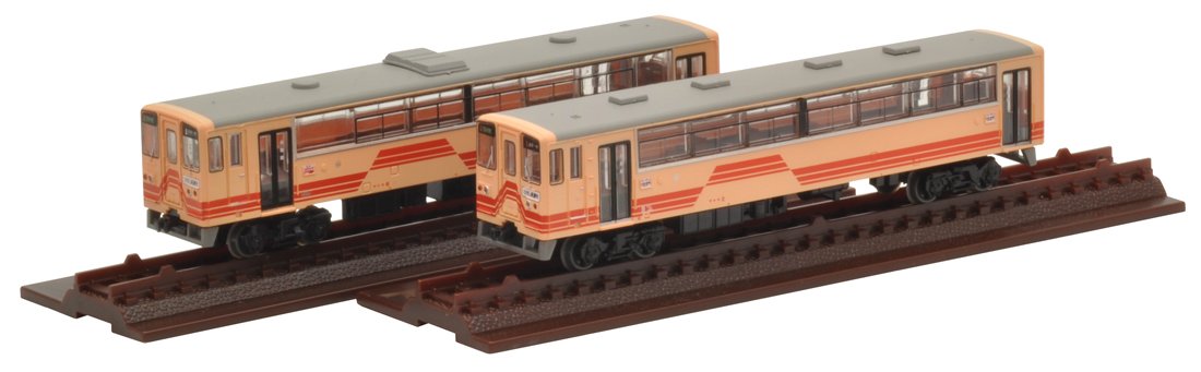 Tomytec Geo-Colle Akechi Eisenbahn 2-Wagen-Set Iron Collection, limitierte Auflage
