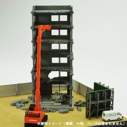 Tomytec Geocolle Building 151: Tall Building Demolition Diorama Supplies