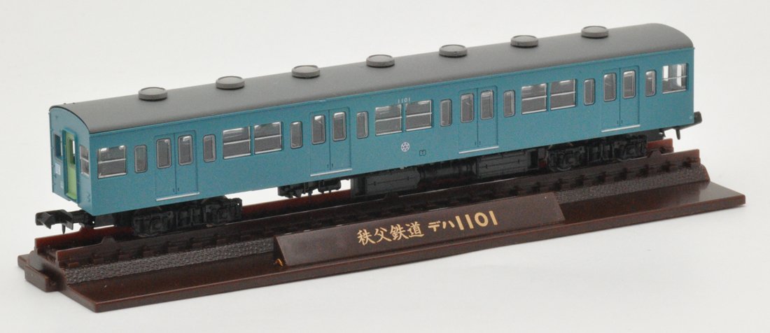 Tomytec Chichibu Railway 1000 Serie 3-Wagen-Set in Revival Sky Blue – Geocolle Diorama Collection