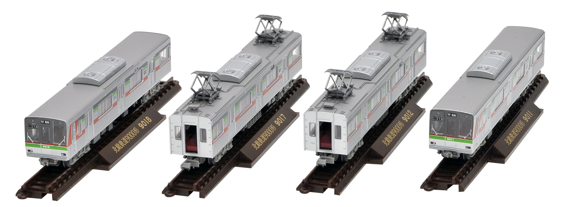 Tomytec Basisset 4-Wagen Eisenbahnkollektion – Hokuso Typ 9000 9018 Geocolle Eisen-Diorama