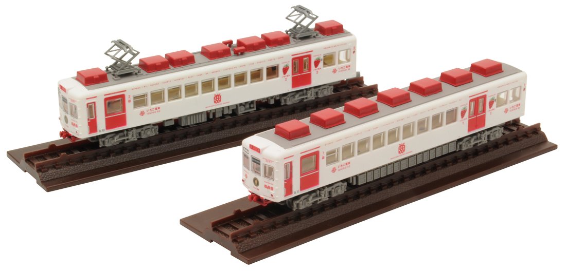 Tomytec Série 2270 Ensemble de 2 wagons Strawberry Train Collection de chemins de fer électriques Wakayama