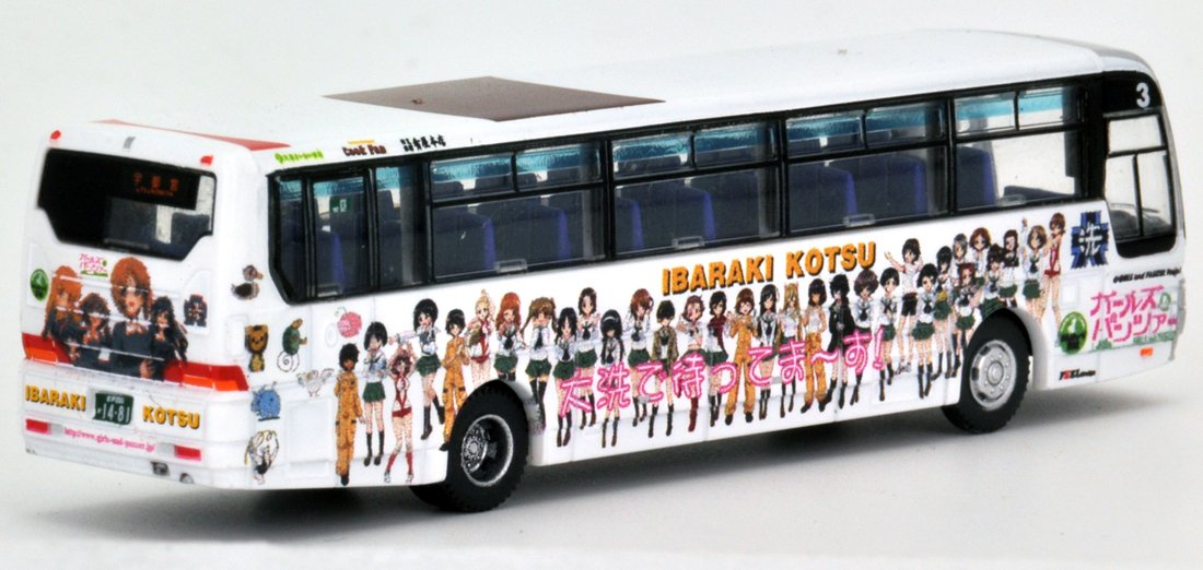 Tomytec National Bus Collection No.3 - Ibaraki Kotsu Girls Panzer Edition