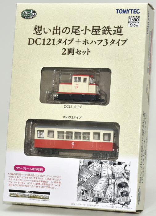Tomytec Japan Railway Collection Collection de fer voie étroite 80 Ogoya Dc121 Hohafu 3 ensemble de voitures 315520