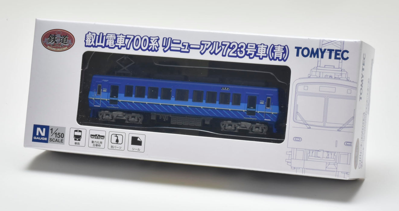 Tomytec Eizan Train 700 Series Renouvellement Voiture 723 Blue Railway Collection Diorama