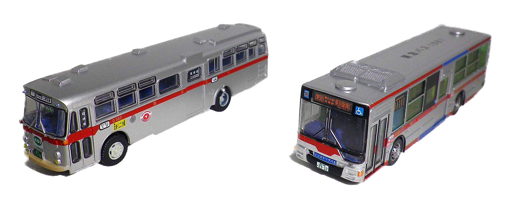 Tomytec Bus-Sammlung – Originales neues und altes Langwagen-Set, Tokyu-Bus-Edition