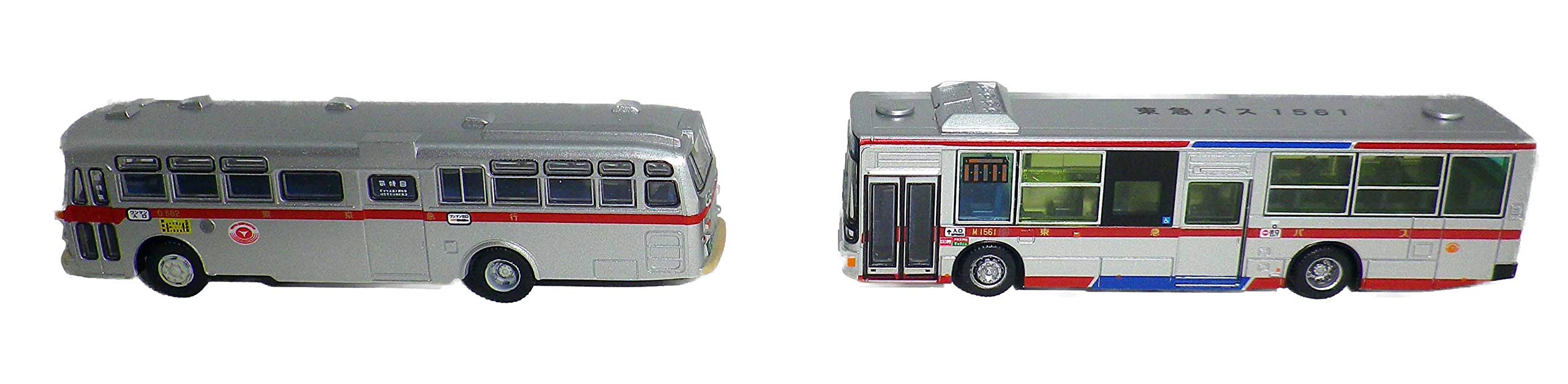 Tomytec Bus-Sammlung – Originales neues und altes Langwagen-Set, Tokyu-Bus-Edition