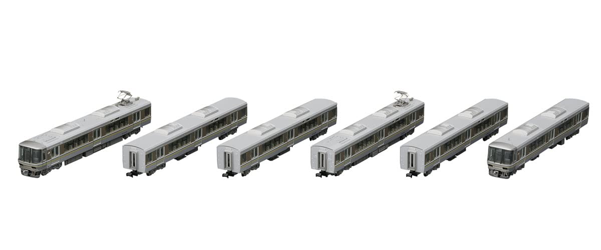 Tomytec Tomix N Gauge Jr 223 2000 Series 6-Car Silver Model Train Set 98479