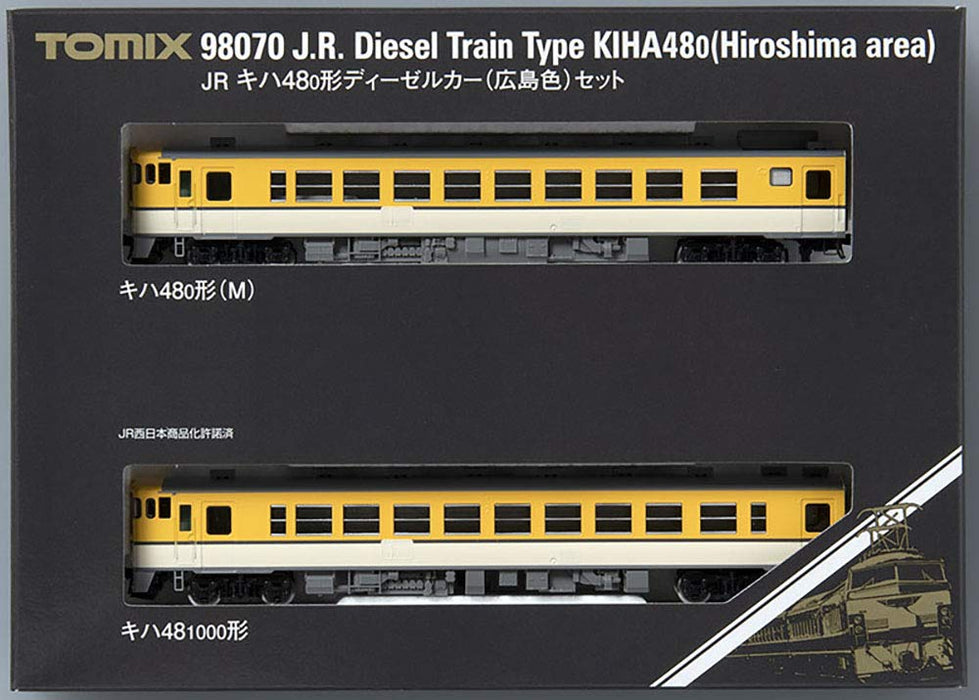 Tomytec Tomix Spur N 2-Wagen Kiha48 Hiroshima Set Diesel Eisenbahn Modell 98070