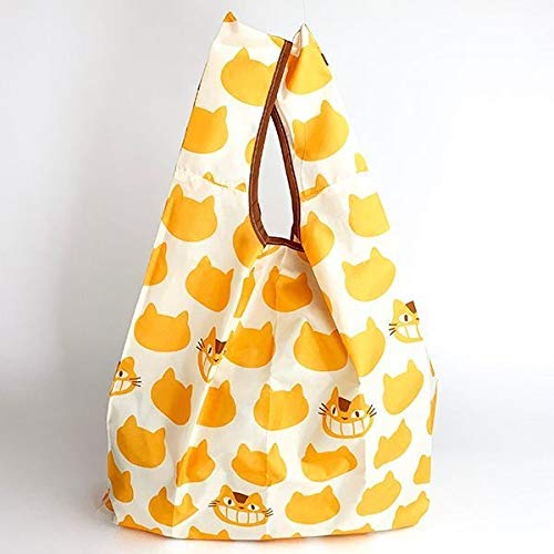 Totoro Marushin Cat Bus Eco Bag w/ Storage Bag Yellow