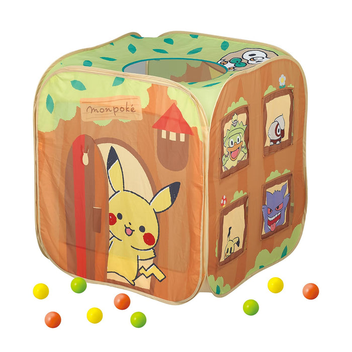 Toyroyal Mompoke Ball House Pikachu Pokemon Baby Toys | Play At Home With Ball In Tunnel | Skylight Mesh Material Storage Bag | Japan