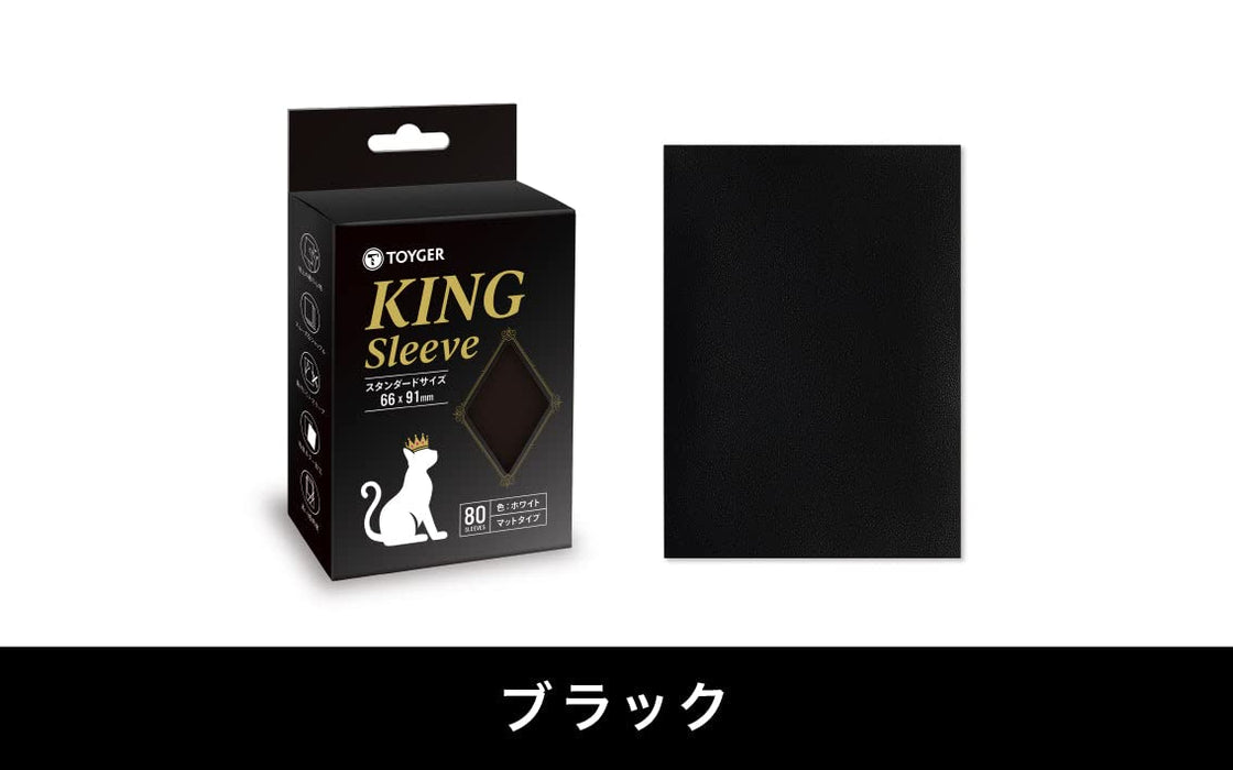 TOYGER King Sleeve Standard Black 80Pcs Card Sleeve