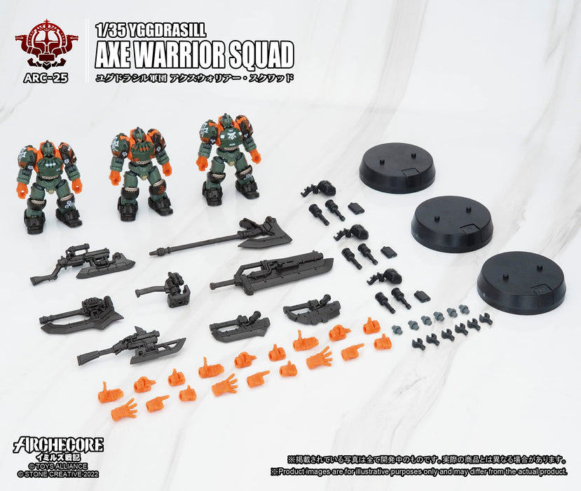 Toys Alliance Arc 25  Archecore Imils Senki  Yggdrasil Corps Ax Warrior Squad 1/35 Scale Abs Pom Pa Painted Complete Figure