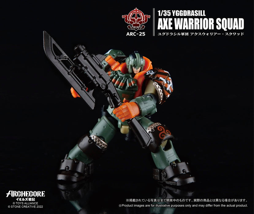 Toys Alliance Arc 25  Archecore Imils Senki  Yggdrasil Corps Ax Warrior Squad 1/35 Scale Abs Pom Pa Painted Complete Figure
