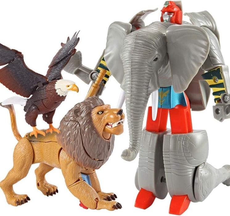 Transformers Animal Figure Eleph 6 Types Transformable Toy Educational Gift