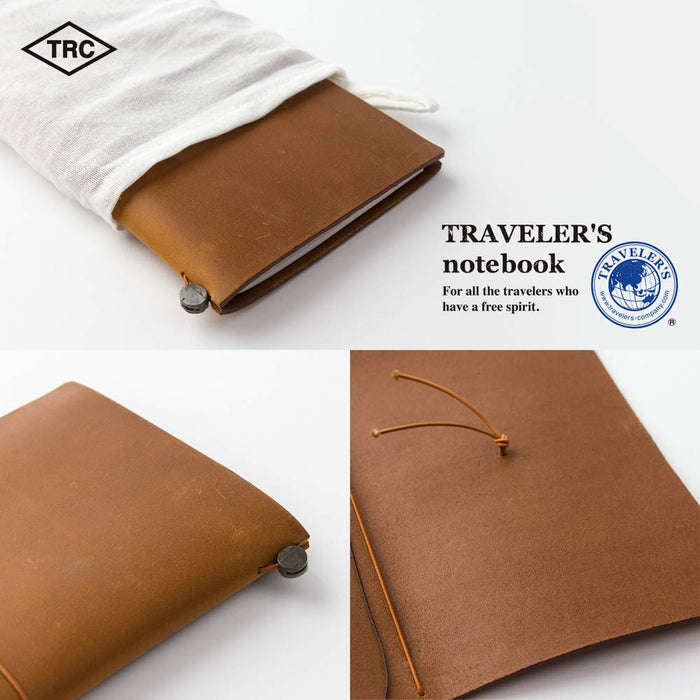 MIDORI Traveller'S Notebook Starter Kit Camel Regular Size -