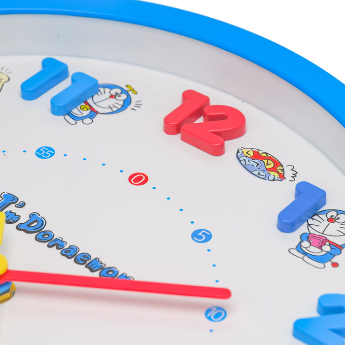 T'S FACTORY Doraemon Icon Wall Clock Blue