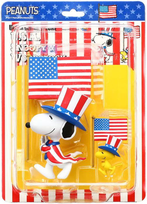 MEDICOM Udf-320 Ultra Detail Figur USA Snoopy &amp; Woodstock
