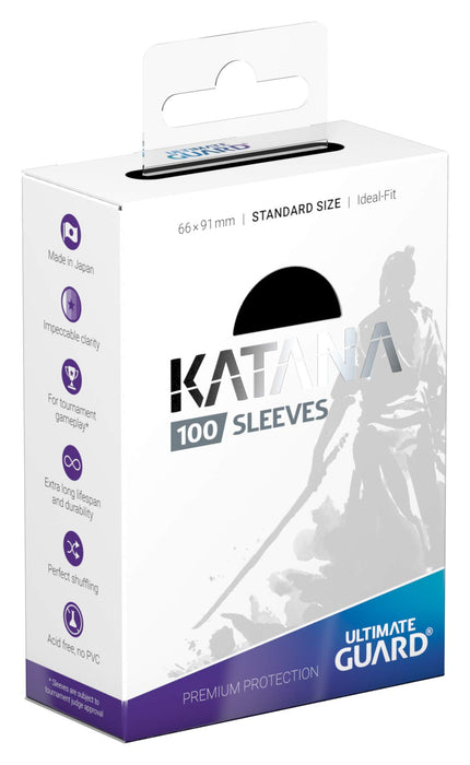 Ultimate Guard Katana Sleeves Standardgröße Schwarz X 100 Set