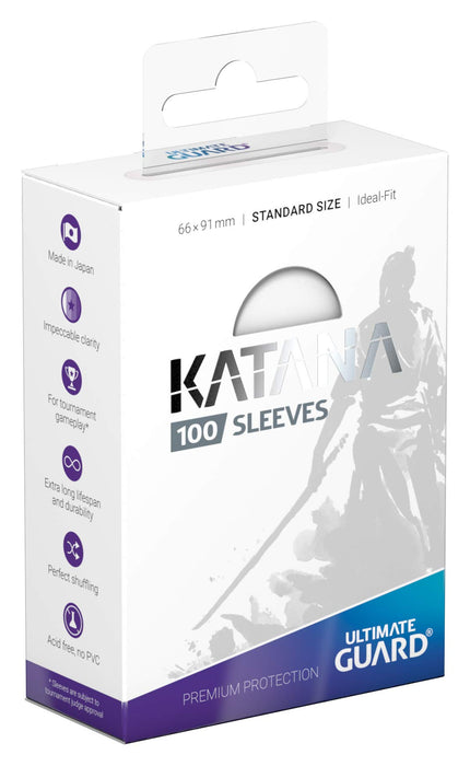 Ultimate Guard Katana Sleeves Standard Size Clear X 100 Set