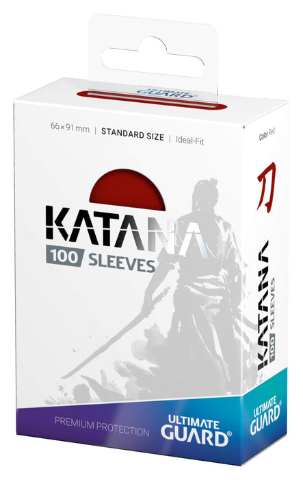 Ultimate Guard Katana Sleeves Standard Size Red X 100 Set