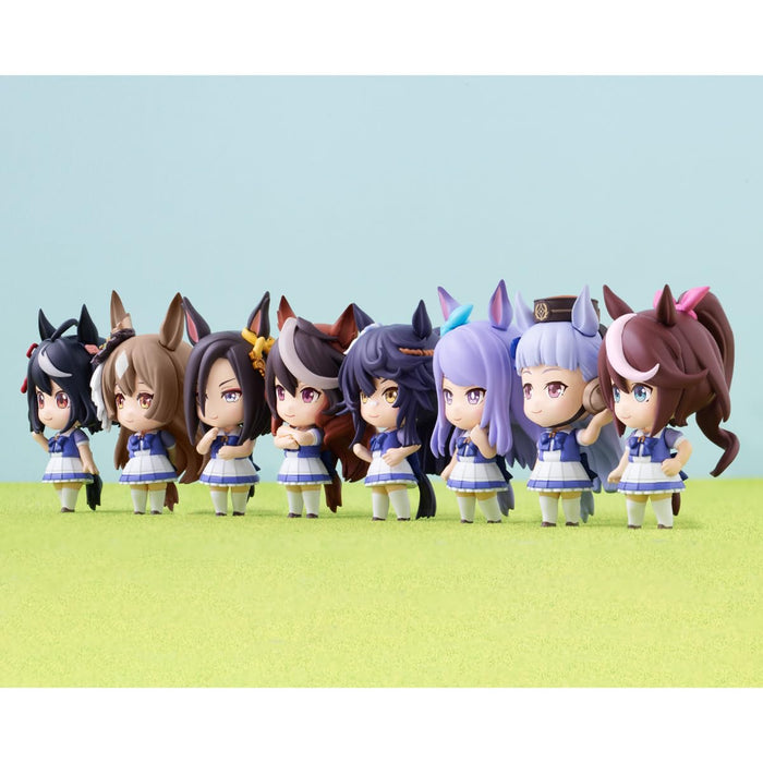 Bandai Uma Musume Pretty Derby Mini Collection de personnages 02 8 pièces Japon Coffret à jouets