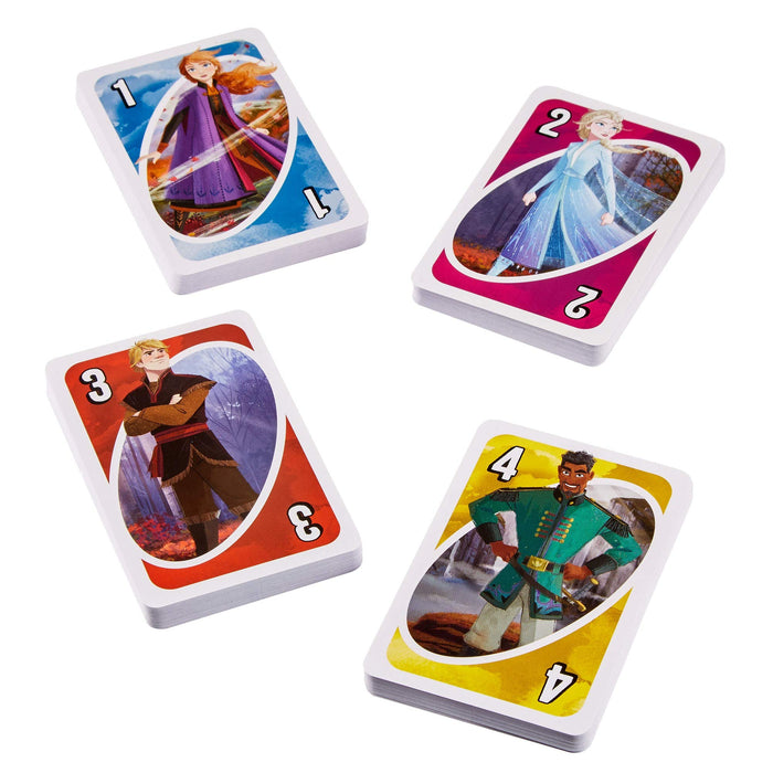Mattel Uno Frozen 2 Game with Special Force of Nature Rule Card Gkd76