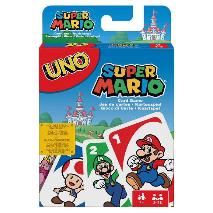 Mattel Uno Super Mario Special Rule Card Drd00 White Mario Card Games For Kids