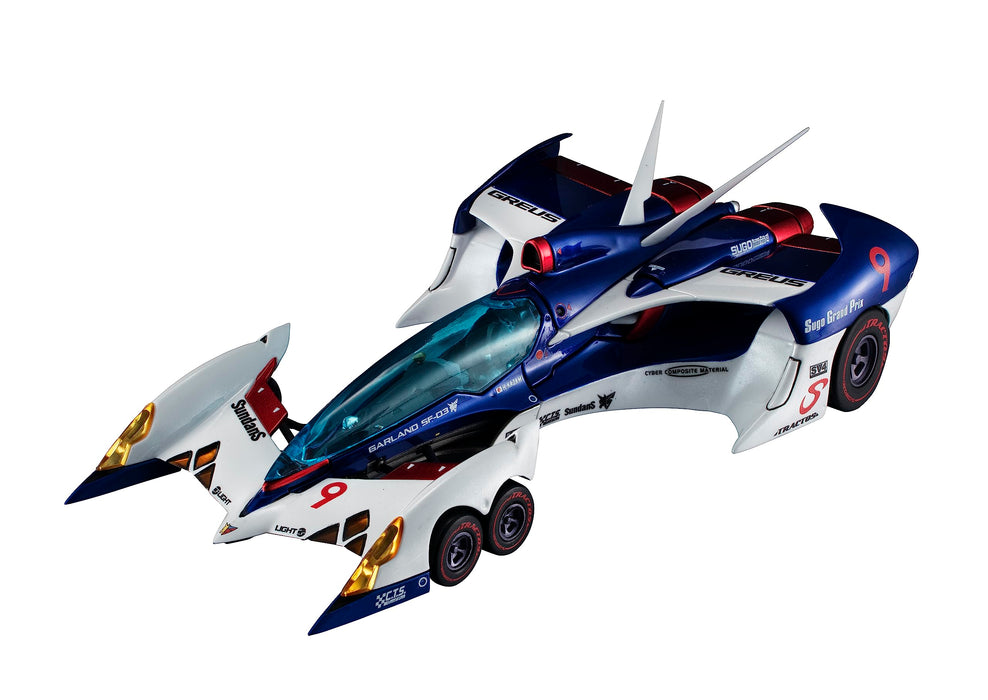 Megahouse Japan Variable Action Future GPX Cyber ​​Formula Saga Garland SF-03 Livery Edition 180 mm ABS Druckguss-Actionfigur, bemalt