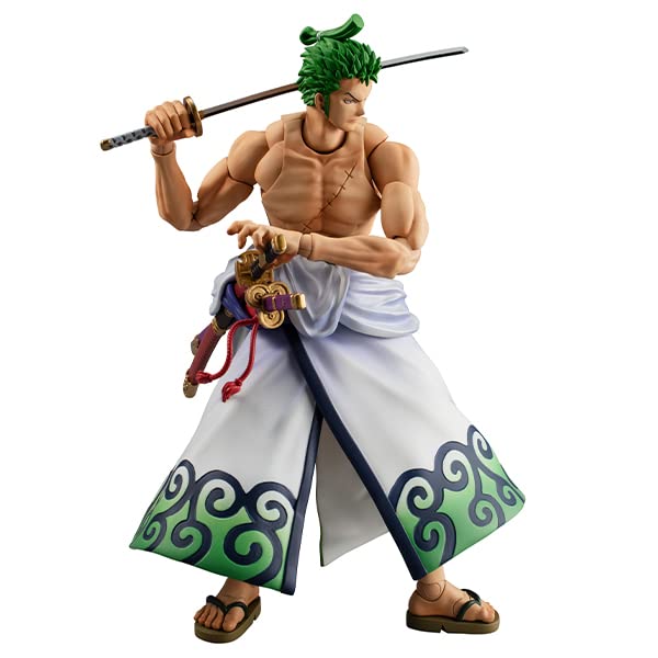 Variable Action Heroes One Piece Zoro Juro Approximately 180Mm Pvc Painted Movable Figure