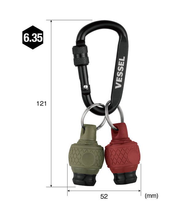 Vessel QB-22K2DGR Ball Grip Quick Catcher Set (Dal Green/Dal Red) 2pcs