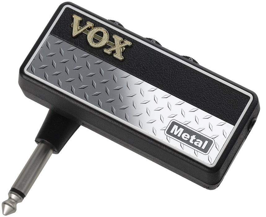 Vox Amplug2 Metal Battery-Powered Guitar Amplifier Headphones with Built-In Effects High Gain Sound Plug