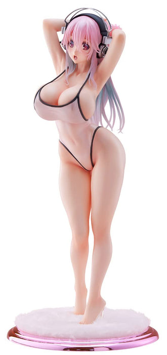 Wave Japan Super Sonico White Swimsuit 1/7 Scale Pvc Figure - Dt184