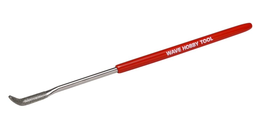 WAVE Special Shape Diamond File Half Round, Curved End- Japan Figure Store - #1 Bring To You The Best Japanese Goods