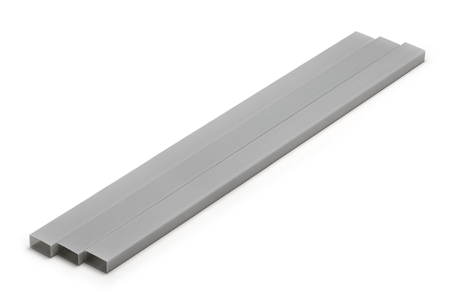 Wave OM-445 Plastic Gray Rectangular Pipe 7x14mm 3pcs- Japan Figure Store - #1 Bring To You The Best Japanese Goods