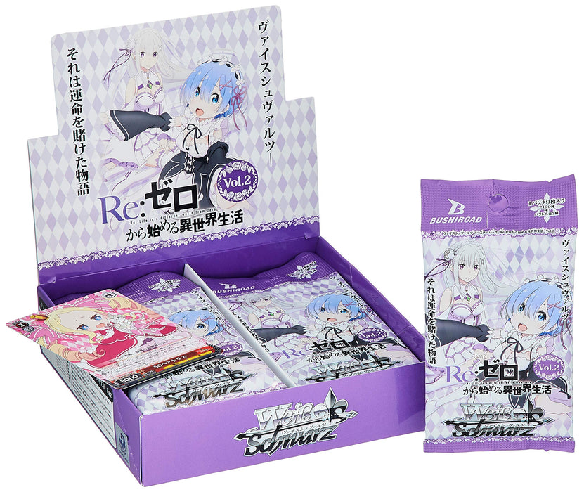 Bushiroad Weiss Schwarz Booster Pack Re: Life In A Different World From Zero Vol.2 Trading Cards