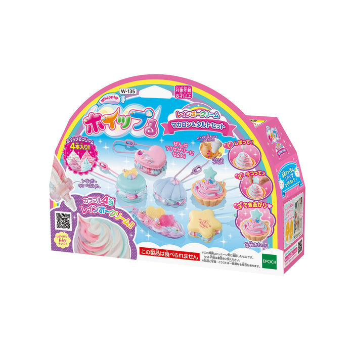 Epoch Whipple Rainbow Cream Macaron &amp; Tarte Set 8 ans et plus Jouet de chef pâtissier W-135