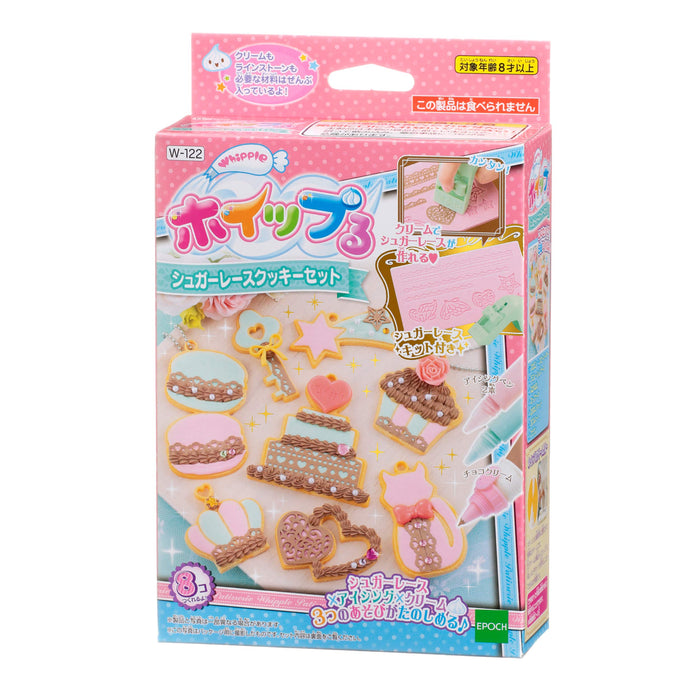 Epoch Whipple Pastry Chef Toy Set - Sugar Lace Cookie Decoration Set W-122 For Ages 8+