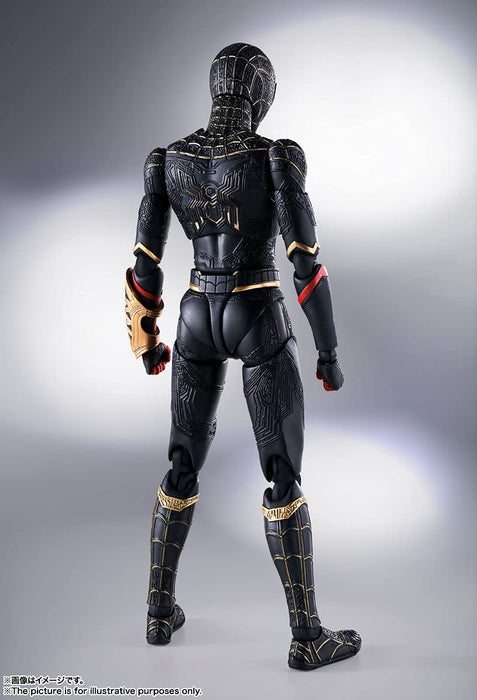 Bandai Spirits Shfiguarts Spider-Man No Way Home Black & Gold Suit 150Mm Abs Pvc Figure