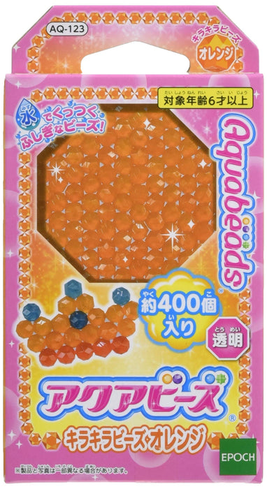 Epoch Aqua Beads Toy Kit: Glitter Orange AQ-123 Water Stick Beads for Ages 6+