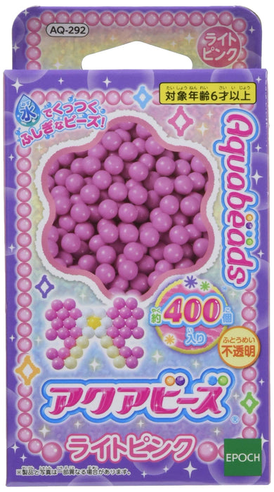 Epoch Aquabeads Light Pink St Mark Certified Age 6+ Water-Sticking Toy with Message Sticker AQ-292