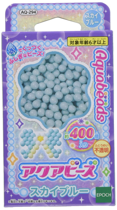 Epoch Aquabeads Sky Blue Water Sticking Toy Aq-294 Beads Sold Separately With Message Sticker