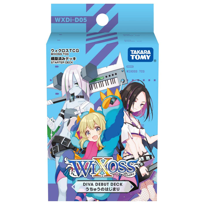 Takara Tomy Wixoss Tcg Wxdi-D05 Diva Debut Deck Le début de l'univers Cartes de jeu japonaises