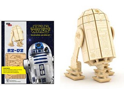 A-ZONE 3D Wood Models Star Wars R2-D2