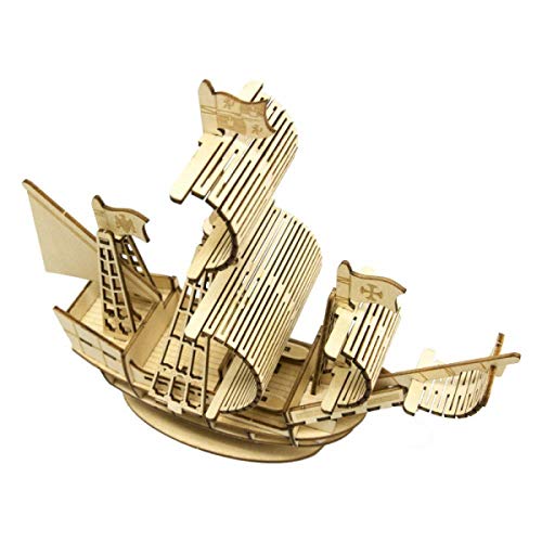 A-ZONE - Wooden Art Ki-Gu-Mi Sailing Ship