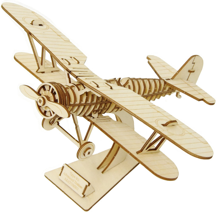 A-ZONE Wooden Art Ki-Gu-Mi Biplane