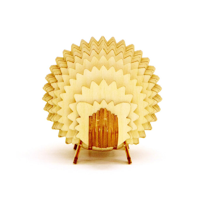 A-ZONE Wooden Art Ki-Gu-Mi Hedgehog Memo Stand