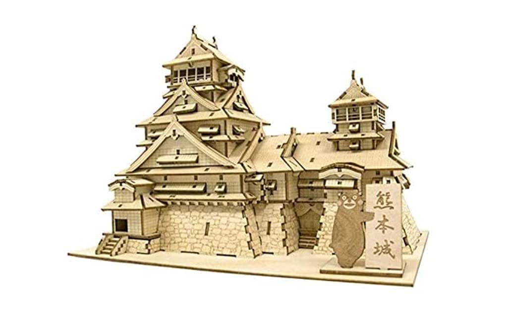 A-ZONE Wooden Art Ki-Gu-Mi Kumamoto Castle Kumamon