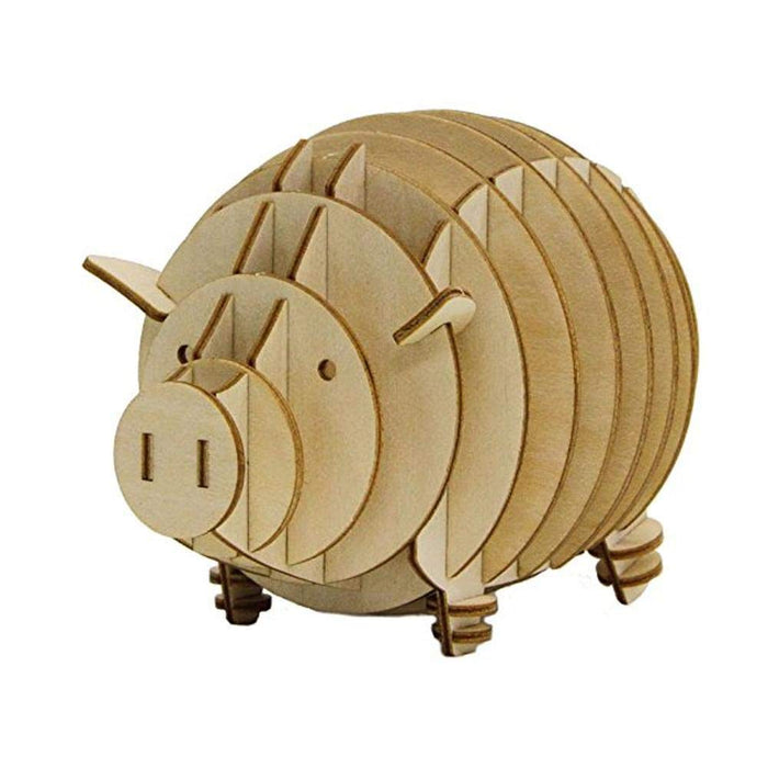 A-ZONE Ki-Gu-Mi-Schwein-Münzbox aus Holz