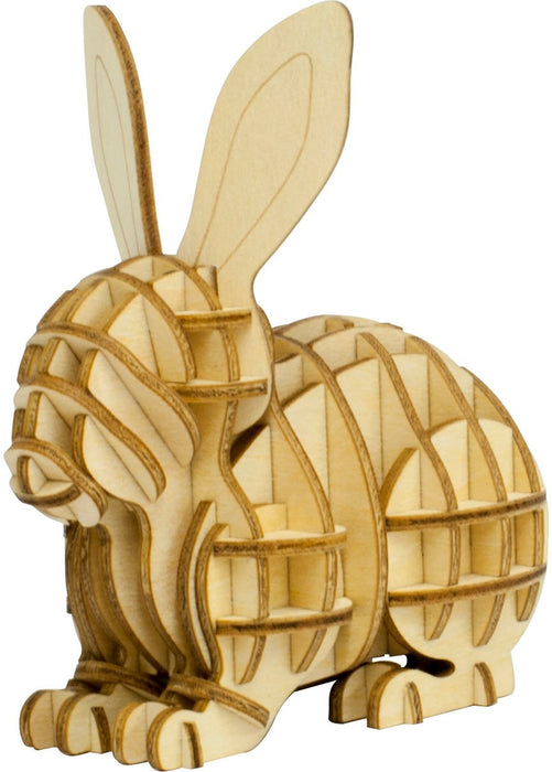 A-ZONE Wooden Art Ki-Gu-Mi Rabbit